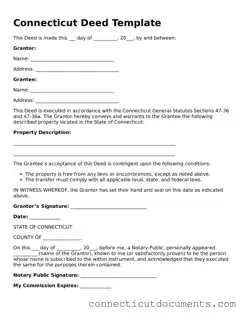Attorney-Verified Deed Form for the State of Connecticut