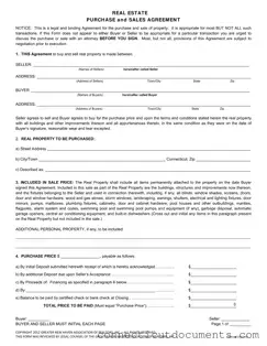 Fill a Valid Connecticut Real Estate Template