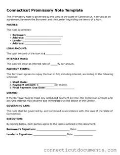 Attorney-Verified Promissory Note Form for the State of Connecticut